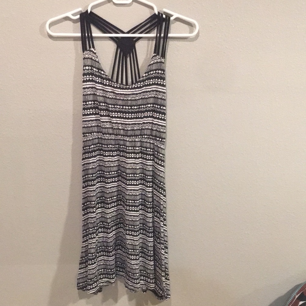 Cute black and white Aztec print dress
